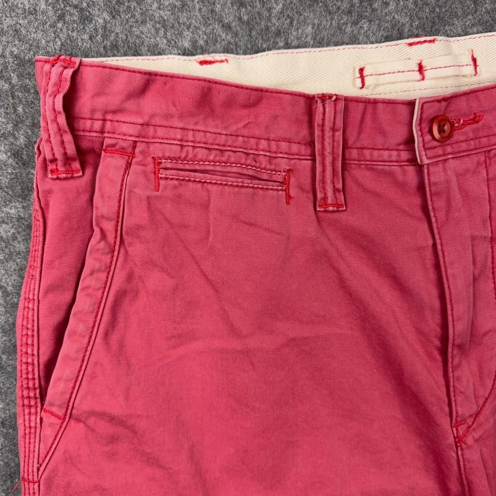 Polo Ralph Lauren Shorts Mens 33 Pink Relaxed Fit Chino Twill Preppy Summer Y2K